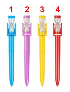 Personalized Creative Fun Hourglass Plastic Ballpoint <b>Pen</b> Wholesale OEM Custom Logo Print Manufacturer for Student Gifts - Product Image 6