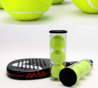Balles de padel 57% laine, haute élasticité, durables, balles d'entraînement, 3 balles dans une boîte, fabriquées en Chine