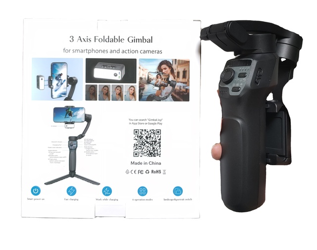 New F12 5-in-1 Gimbal Stabilizer with AI Vision Face & Rotation Tracking Phone Tripod for Camera for Phone Users