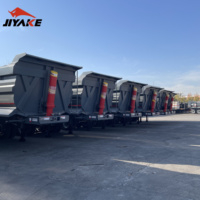 Semi-remorque benne basculante arrière CIMC 3 ou 4 essieux, capacité 60t, 80 tonnes, 100 tonnes, 45 m³, 60 m³, neuve et d'occasion pour la République Dominicaine