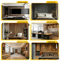 Panneau de grille WPC 150*17mm avec surface concave-convexe pour fond de télévision, installation rapide, panneau mural décoratif en bois écologique pour plafond