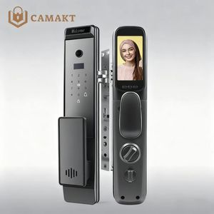 Khóa thông minh nhận diện khuôn mặt và vân tay 3D tự động hoàn toàn Tuya WiFi với hệ thống liên lạc <span class=keywords><strong>video</strong></span> ngoài trời chống nước dành cho cửa nhôm - Product Image 1