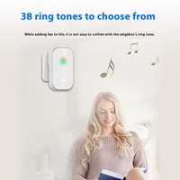 Sonnette Sans Fil Auto-Alimentée Longue Portée pour Domicile, Appel sans Pile pour Enfants et Personnes Âgées, Sonnette Électronique Cinétique Connectée