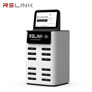Borne de recharge mobile avec lecteur de point de vente intégré, 12 emplacements, distributeur automatique de batteries externes, kiosque de location avec système POS prêt à l'emploi - Product Image 3