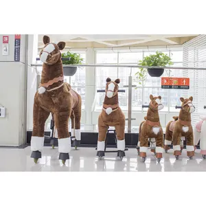 Cheap Customized mechanical ride on horse giddy up rides on horse toy pony for mall
