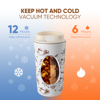 Mug personnalisé de haute qualité avec logo, gobelet thermique en acier inoxydable, tasse à café gonflable, tasse à café double paroi