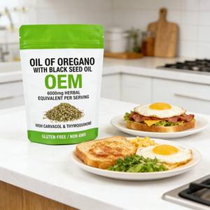Huile d'origan certifiée ISO en vrac, à base de carvacrol, favorise la santé intestinale et la défense immunitaire, capsules molles végétaliennes pour adultes - Product Image 4