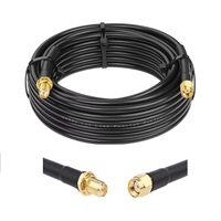Câble coaxial RF RG58 SMA vers SMA, câble d'extension à faible perte 50 Ohm, câble de raccordement d'antenne pour Wifi, LTE, GPS, Lora, routeur, radio
