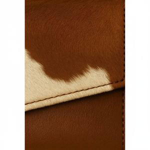 Cartera de Cuero Genuino Hecha a Mano, de Lujo, con Cierre Abierto, Estilo Casual, Portátil, para Guardar Dinero en Efectivo - Product Image 1