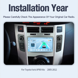 STWEI CarPlay sans fil pour Toyota Yaris XP90 Vitz 2005-2012 Autoradio Lecteur multimédia Navigation WIFI Android13 Écran partagé - Product Image 6