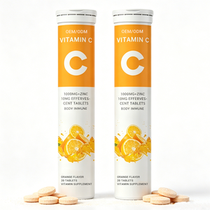 <span class=keywords><strong>Compresse</strong></span> <span class=keywords><strong>Effervescenti</strong></span> OEM Best Seller con Vitamina C e Zinco per il Supporto Immunitario, Gusto Arancia, Etichetta Privata - Product Image 3