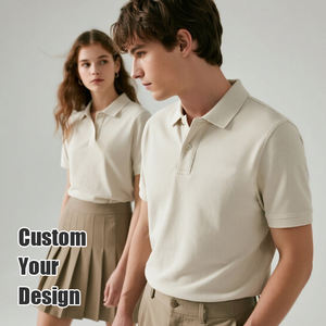 Camiseta polo de algodón de alta calidad para hombre, al por mayor, OEM, con logotipo impreso digitalmente personalizado, diseño de camiseta de golf, polo liso bordado para hombre - Product Image 2