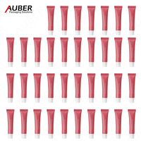 Tubes de brillant à lèvres conteneur cosmétique rouge à lèvres luxe personnalisé vide rouge à lèvres clair brillant à lèvres tube presser emballage en plastique rose