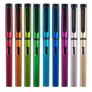 Kunden spezifische mehrfarbige Luxus stilvolle farbige Kugelschreiber Werbe gel griff Geschenks tifte blau Schreibstift Geschenk mit Logo smart
