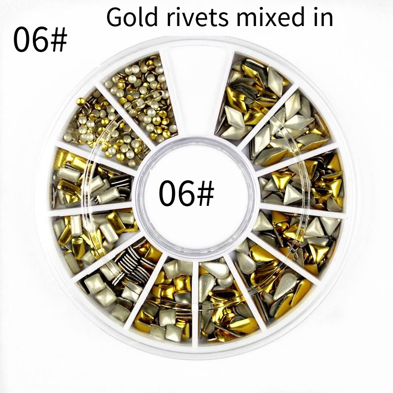 (C1-206)Disque06#-Rivets dorés