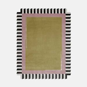 Customizable Modern Elegant Hand Tufted Wool <b>Rug</b> Contemporary Oval Carpet Set for Bedroom Hotel Picnic Soft Versatile for Home - Product Image 1