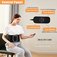 Nouvelle ceinture de massage abdominale électrique intelligente rechargeable par USB 2024 à 5 vitesses, minceur, thérapie par lumière rouge pour le ventre et la taille