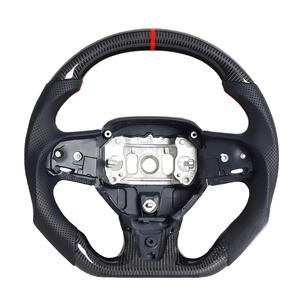 Volante <span class=keywords><strong>Challenger</strong></span> de Cuero NAPPA, Volante de Fibra de Carbono para <span class=keywords><strong>Dodge</strong></span> Charger, Compatible con <span class=keywords><strong>Challenger</strong></span> Charger 2015-2020 - Product Image 1