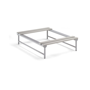 Fami Double Sided <b>Bench</b> For Changing Room Lockers 900x1610x380 Mm Dark Grey Ral7000 - Product Image 1