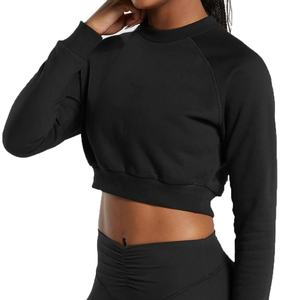 Sudadera con Capucha de Punto Casual de Manga Larga con Ombligo Expuesto y Cintura Alta para Mujer, Ideal para Deportes y Ocio en Verano y Otoño - Product Image 3