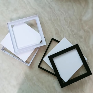 120 pièces PACK <span class=keywords><strong>Mixtile</strong></span> 8x8 pouces blanc noir plastique collant bricolage mur cadre Photo - Product Image 4