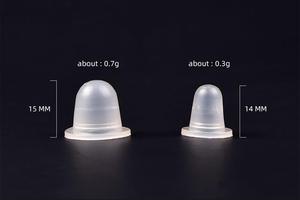 Disposable Transparent Silicone Tattoo Ink Cup Waterproof Microblading Pigment Cap <b>Holder</b> for PMU - Product Image 4