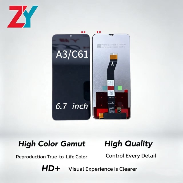 Phone Screen Replacement LCD for Redmi A3/Poco C61 6.7" Touchscreen In-cell Technology High Luminance (400cd+) 1 Year Warranty