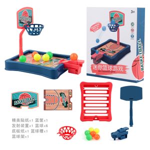 Lapangan Basket Mini Portabel Dalam Ruangan untuk Anak-Anak, Permainan Papan Interaktif Orang Tua-Anak, Mainan Tembak Jari dengan Ketapel Plastik - Product Image 5