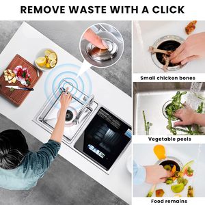 Cocina doméstica Acero inoxidable Alimentos Anti-mermelada Fregadero <span class=keywords><strong>de</strong></span> molienda Basura Eliminación y gestión <span class=keywords><strong>de</strong></span> <span class=keywords><strong>residuos</strong></span> sólidos - Product Image 5