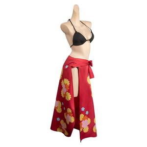 Nuevo Traje de Baño Largo de una Pieza con Estampado de Flores para Mujer, Disfraz de Anime de <span class=keywords><strong>Nami</strong></span>, Sexy, para Adultos, Vestido de Fiesta de Halloween - Product Image 3