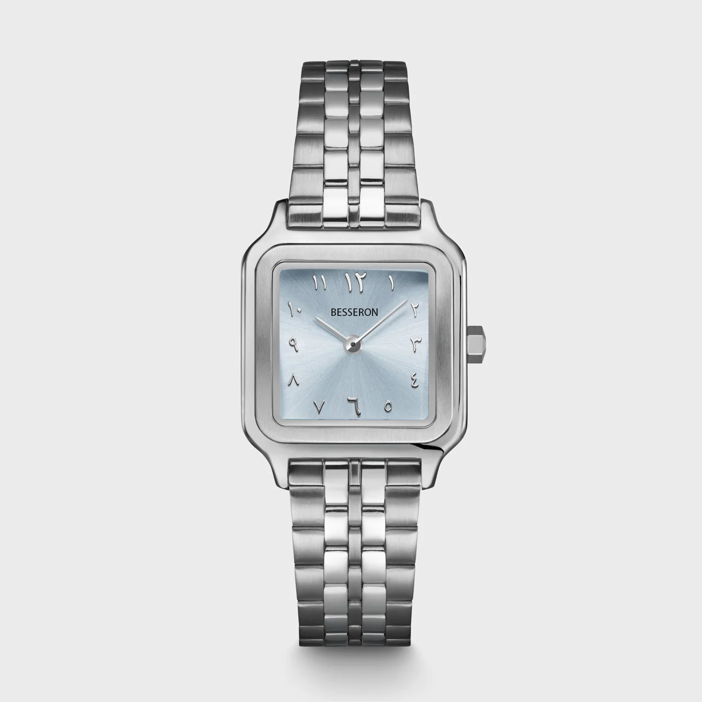 Silver Aribic Quartz Movement Lady Watch