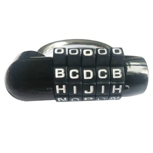 High Quality U-Shaped Combination <strong>Padlock</strong> for Fitness <strong>Gym</strong> Durable and Polished Finish Replaced 5 Letters and Numbers - Product Image 2