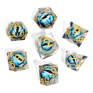 Fabricante Mayorista de Dados DND, Dados Poliédricos de Resina con Ojos de Dragón, Juego de Dados de Bordes Afilados para DND RPG - Product Image 2
