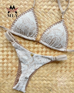 New Rush <strong>Blue</strong> Crochet Marker Swimwear Beachwear Luxury Halter Triangle <strong>Bikini</strong> <strong>Sets</strong> for Women - Product Image 4