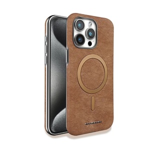 เหมาะสำหรับเคสโทรศัพท์ชุบด้วยไฟฟ้าสำหรับ Iphone15promax 14PLUS เคสหนังลายวินเทจเคสป้องกันแม่เหล็ก16ชิ้น - Product Image 3