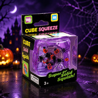 Nouveau jouet anti-stress transfrontalier en forme de citrouille d'Halloween, jouet à presser en maltose à rebond lent et amusant