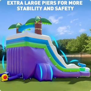 Piscine gonflable aquatique pour enfants avec toboggan, piscine à balles océaniques, <span class=keywords><strong>aire</strong></span> <span class=keywords><strong>de</strong></span> <span class=keywords><strong>jeux</strong></span> aquatique pour bébés, jouets d'intérieur et d'extérieur, nouvelle édition 2026 - Product Image 3