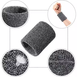 Muñequeras de neopreno para el sudor para voleibol, Fitness, tenis, deportes de invierno, gimnasio, toalla de rizo, banda para el sudor de algodón - Product Image 6