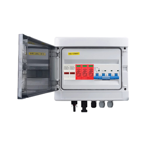 1000V 1 in 1 Out PV Array Combiner <b>Box</b> with 4P DC Breaker 3P SPD 2x20A Fuse IP65 Metal Enclosure Distribution <b>Box</b> - Product Image 1