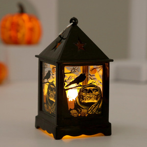 Luz LED de Halloween, Mini Linterna, Candelabro Retro, Decoración de Estrella, Luz Nocturna Electrónica, Adorno de Vela, Ambiente Festivo - Product Image 6