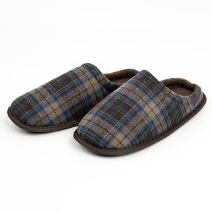 Pantuflas de Casa Unisex para Hombre, Diseño a Cuadros, con Espuma Viscoelástica, Punta Redonda, para Invierno - Product Image 3