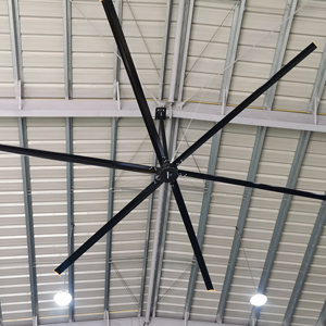 Ventilador de Techo Industrial Eléctrico Reversible HVLS AC de 7.3m (16 pies), Fabricante de Ventiladores de Techo Eléctricos HVLS AC, 38db, 6 Aspas - Product Image 1