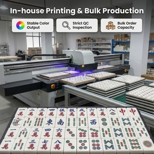 Candy Ice Cream Color Scheme American Mahjong Tiles 160 Set Acrílico Grabado Azulejos Pearl Racks Empujadores Listo para enviar EE. UU. Stock - Product Image 6