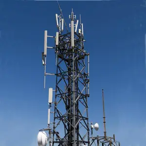 50m 4 Bein GSM Mikrowelle Stahlgitter Kommunikation zellen turm