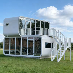 High Quality Luxury Modern Modular Container <b>Houses</b> Prefabricated Capsule <b>Houses</b> for Villa Apartment Hotel Use Sandwich Panel - Product Image 3