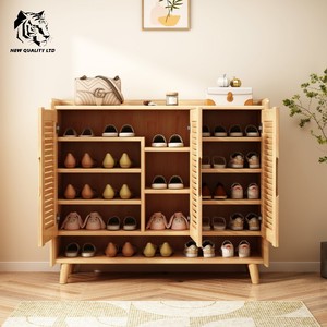 china factory low cost customized huge stock ready to ship <b>shoe</b> cabinet new designed living room furniture wood <b>shoes</b> wardrobe - Product Image 4