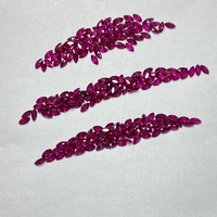 HQ GEMS Marquise 2.5X5mm Kualitas 3A Sintetis 8 #   Harga Batu Korundum Ruby Darah Merpati Per Karat