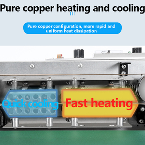 Horizontal Plastic Film Bags <b>Heat</b> Continuous Band Sealer Machine PVC /POF Film <b>Cable</b> <b>Heat</b> Tunnel Sealing Machine - Product Image 4