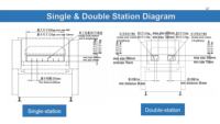 Ligne d'assemblage automatique de cloisons ondulées avec machine de pressage et d'empilage pour collecteur de cloisons