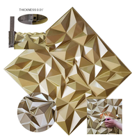 Panneau mural 3D en PVC diamanté, design moderne pour l'intérieur